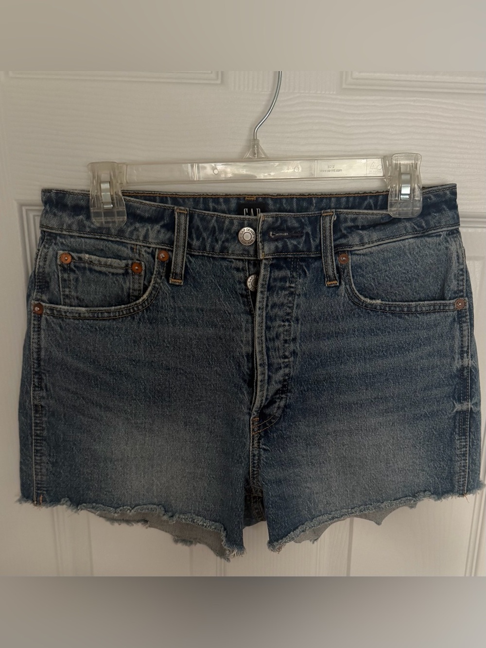 GAP Curvy Cheeky Denim Shorts Size 8/29 High Rise NWOT